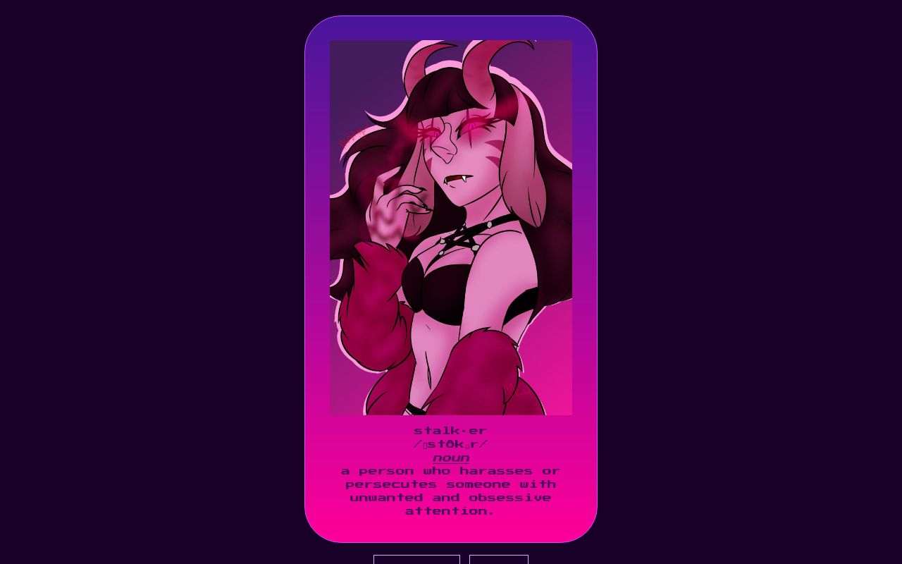 Carrd profile picture for @stalker